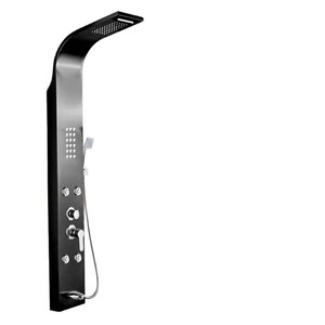 Système de douche intégré mural thermostatique Water Droplet Sanitary Ware avec affichage de la température et pommeau de douche supérieur - Product Image 1