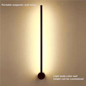 Decorazione per la casa moderna lampada da parete a LED 5200mA ricaricabile con telecomando a colori portatile luce magnetica per corridoio - Product Image 1