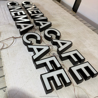 Lettres lumineuses LED 3D personnalisées, enseignes électroniques, signalétique commerciale en acrylique, enseigne de café, publicité extérieure pour restaurant