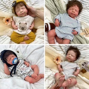 Bambole Reborn Pascale da 50 cm in Silicone Morbido e Realistico, Neonato/a con Capelli Ricci, Idea Regalo per Bambini, Bestseller in UE/USA - Product Image 2