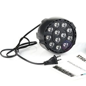 1W 12-Eyes 3in1 mini nhựa ánh sáng sân khấu RGB DMX512 LED phẳng mệnh ánh sáng thanh sàn nhảy đám cưới DJ thiết bị thanh KTV - Product Image 1