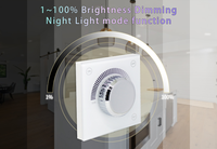 Zigbee Smart Switch Télécommande sans fil Bouton intelligent Bouton Bord de fuite Coupe de phase Gradateur de commande murale