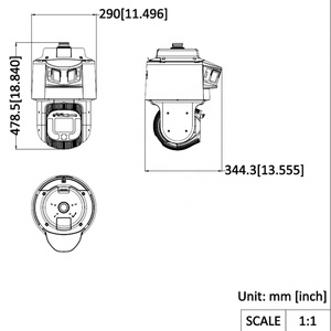 DS-2SF8C848MXG1-ELWY/26 (F0) 8MP 48X Optical Zoom TandemVu PTZ Auto Tracking <b>Camera</b>(No Logo Version) - Product Image 4