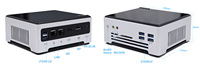 Procesador 10th Gen Core i9 10885H Nuc mini pc I7 10750H M.2 NVME Barebone i9 9880H Computadora de bolsillo WiFi de doble banda con BT 4,2