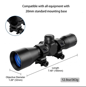 Mira Telescópica Bowei 4x32 para Caza con Lente Multicapa, Zoom Fijo, Tubo de <span class=keywords><strong>1</strong></span> Pulgada - Product Image 2
