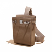 Sac de Poitrine en Cuir Véritable Pleine Fleur de Luxe Designer 2026 - Petit Sac à Bandoulière Tendance Unisexe, Vente en Gros Usine, Personnalisation