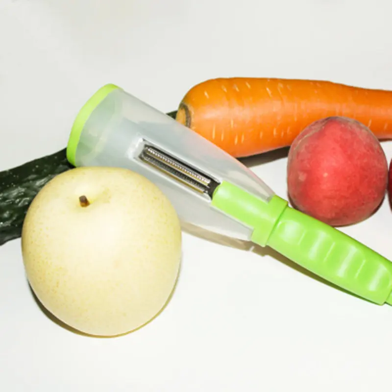 コンテナ付き野菜ピーラーキッチンピーラースライサーシュレッダーベジフルーツ用食器洗い機ピーラー