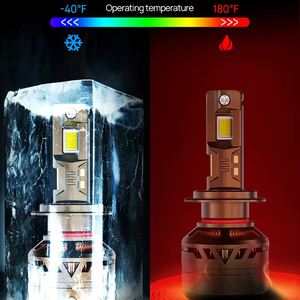 Xenplus F200 Faro LED de Alta Potencia Canbus 400w H4 60000 Lúmenes H4 H7 LED 200w H1 9005 Faro LED Ajustable para Auto - Product Image 3