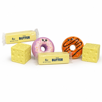 Aneka Kue Teh Sore, Stik Mentega, Donat, Desain Keju, Mainan Squishy Pu Slow Rising untuk Anak-anak