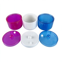 Boîte de désinfection pour fraises dentaires en plastique, avec drainage creux, pour le nettoyage et les consommables dentaires, vente en gros, couleurs bleu, blanc, rose