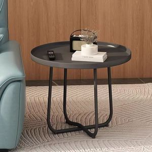 Meilleur support en métal en bois <span class=keywords><strong>chinois</strong></span> Salon Design moderne Petite table basse ronde pour le thé - Product Image 6
