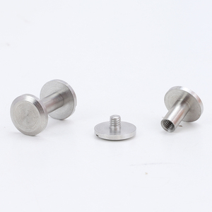 Vis Chicago à tête plate en acier inoxydable 304 de qualité A2-70, 8 mm/10 mm, à fente, M4, pour ceintures, reliure de cuir, barils, capuchons, rivets - Product Image 4