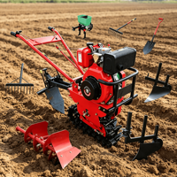 Machine de désherbage et de travail du sol agricole, motoculteur diesel 8 CV, rotoculteur, semoir pour la production en petite exploitation agricole