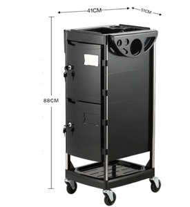 Beauty Salon <b>Trolley</b> Hairdressing Cart Salon Hair <b>Trolley</b> With Lock <b>Tool</b> Cabinet - Product Image 2