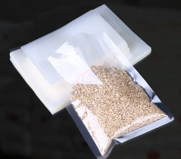 कस्टम पारदर्शी खाद्य ग्रेड resealable वैक्यूम मुहर प्लास्टिक बैग के लिए जमे हुए