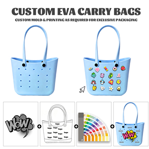 Bolsa de Playa Lavable de EVA, Bolso Tipo Cubo Abierto, Impermeable, Ligero y Estructurado, para Guardar Pañales y Artículos de Bebé, para Mamás - Product Image 5
