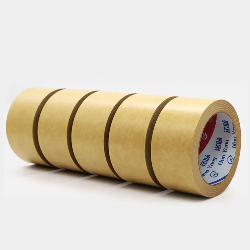Strong Acrylic Double Sided Durable Self Adhesive Gummed Tape Custom Printed Kraft Paper Tape Writable Mailing Packing Tape DIY