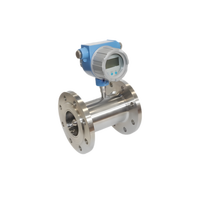 Medidor de Flujo de Líquido de Turbina de Alta Precisión Wisdom WDFM-LT001-IL de Acero Inoxidable (304/316) para Fluidos de Baja Viscosidad, Rango de 0.25-1800m/h