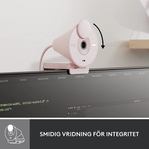 Logitech Brio 300 1080p <span class=keywords><strong>Webcam</strong></span> 100% Original con corrección de luz automática Micrófono reductor de ruido y conectividad de la USB-C - Product Image 5