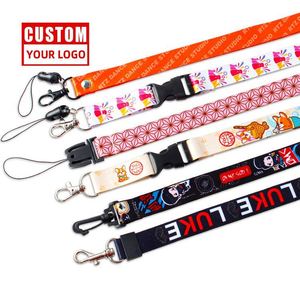 Cheap Custom Bulk Key ID Badge Holder Anime Sublimation Lanyards - Product Image 4