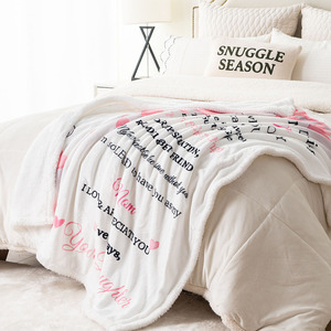 <span class=keywords><strong>Couverture</strong></span> <span class=keywords><strong>personnalisée</strong></span> pour la fête des mères, impression numérique, <span class=keywords><strong>couverture</strong></span> de maternité, 100% polyester, 60x70 pouces, anti-boulochage, chaleur enveloppante - Product Image 5