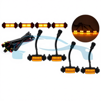 Für Toyota 4RUNNER 2014-2019 Auto-Kühlergrill Frontstoßstange Getönte Linse LED-Tagfahrlicht Warnleuchte Perfekte Passform