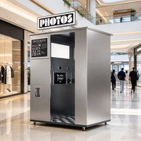 Mesin Photo Booth Layar Sentuh Kios Swalayan Baja Anti Karat dengan Printer, Kamera DSLR, dan Pembayaran untuk Smartphone, iPad, Wi-Fi, dan SLR