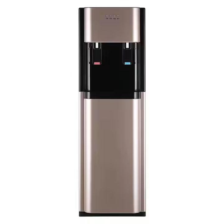 Hot Cold Vertical Electric Water Dispenser Top-Mounted Freestanding Refrigeration/Heating Stand for Home Hotel Outdoor Use for