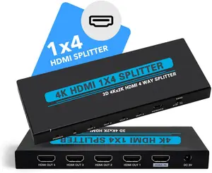Лидер продаж, разветвитель 4K hdmi 1x4 3D 1080P, разветвитель hdmi 1 в 4 выхода для ТВ и DVD-плеера, китайский завод, разветвитель hdmi