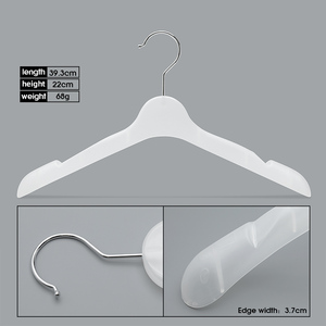 High Quality Space Saving <strong>Plastic</strong> Coat Hanger Men Women Suits Hanger Rod Pants Black Hanger Wide Shoulder - Product Image 4