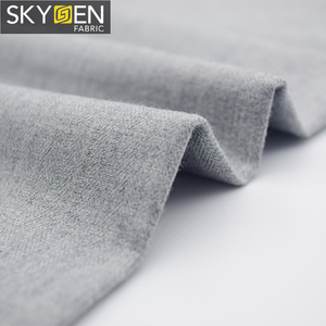 Skygen 2019 nuevo <span class=keywords><strong>color</strong></span> sólido acabado melocotón tejida 180 gsm 100% algodón de espiga camisas de tela por la yarda - Product Image 6