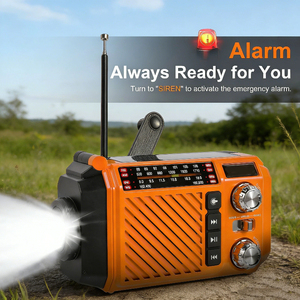 Radio de Emergencia Solar Alecter APH-SR17 con Manivela, NOAA/AM/FM/SW, Cargador Portátil de 2600mAh, Linterna y Alarma SOS - Product Image 6