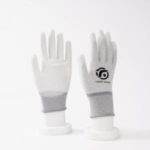 Gants de manutention polyvalents en polyester gris avec paume enduite de PU, coque renforcée, excellente adhérence - Product Image 3