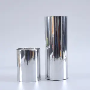 PET/AL/PE Film reflektif Metalized poliester laminasi gulungan Film poliester laminasi aluminium