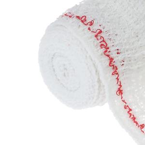 Rouleau de pansement médical en crêpe certifié CE à haute élasticité avec clips - Product Image 2