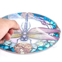 Vente en gros de pendentifs peinture diamant Libellule de haute qualité pendentifs peinture laser cadeau d'anniversaire