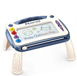 Tablero de dibujo y escritura de plástico tres en uno de 10 pulgadas, juguetes educativos, mesa de pintura con música y efectos de luz LCD - Product Image 1