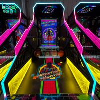 Nouvelle Machine de Basket LCD 55 Pouces à Monnayeur pour Salle de Jeu Intérieure, Salle de Sport à Domicile, Arcade Adulte, Boîtier Métallique Lumineux et Coloré