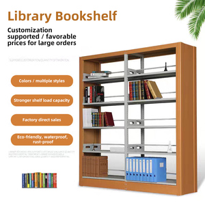 Librería Metálica de Doble Cara de Grado Comercial Premium |   Recubrimiento Resistente a los Arañazos |   Montaje Sencillo para Documentos y Libros Comerciales - Product Image 1