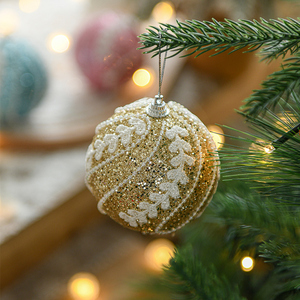 Forniture per decorazioni natalizie GANGHENG pronte per la spedizione decorazione da 8cm de noel esferas navidads - Product Image 1