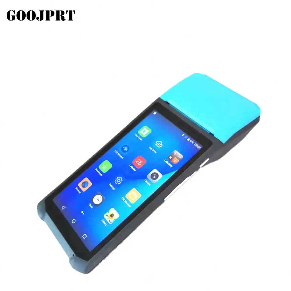 JP-Q2 PDA Màu Xanh Dương/Răng Cầm Tay Android 3G WCDMA WiFi Có Tích Hợp Máy In Nhiệt Di Động Đầu Đọc Thẻ NFC RFID