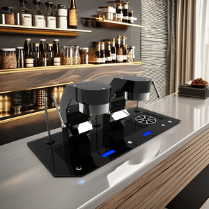 Machine à café expresso professionnelle italienne intégrée à 2 groupes, sous comptoir - Product Image 1