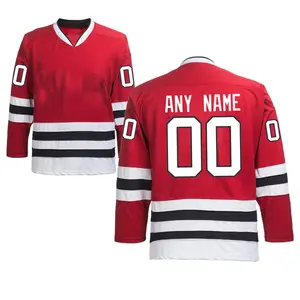 Tùy Chỉnh Đội Thể Thao Thực Hành Jersey Giá Rẻ Bán Buôn Nhuộm Thăng Hoa Mỏng Phù Hợp Với Ice Hockey Jersey