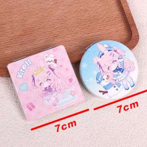 Miroir de poche personnalisé haute définition, petit miroir compact rond, miroir cosmétique personnalisé - Product Image 4