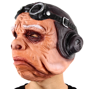 Masque intégral en latex pour cosplay, costume de fermier Steam, Ugnaught Kuiil, accessoires de fête pour Halloween et Noël - Product Image 1