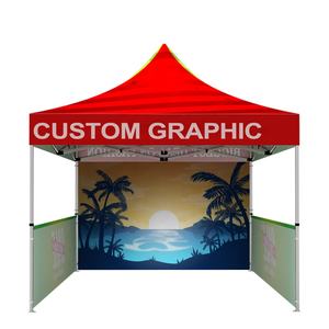 Stampa a sublimazione di Design libero 3x3m alluminio esterno facile Set fino Gazebo pieghevole Custom tenda a baldacchino 10x10 - Product Image 1