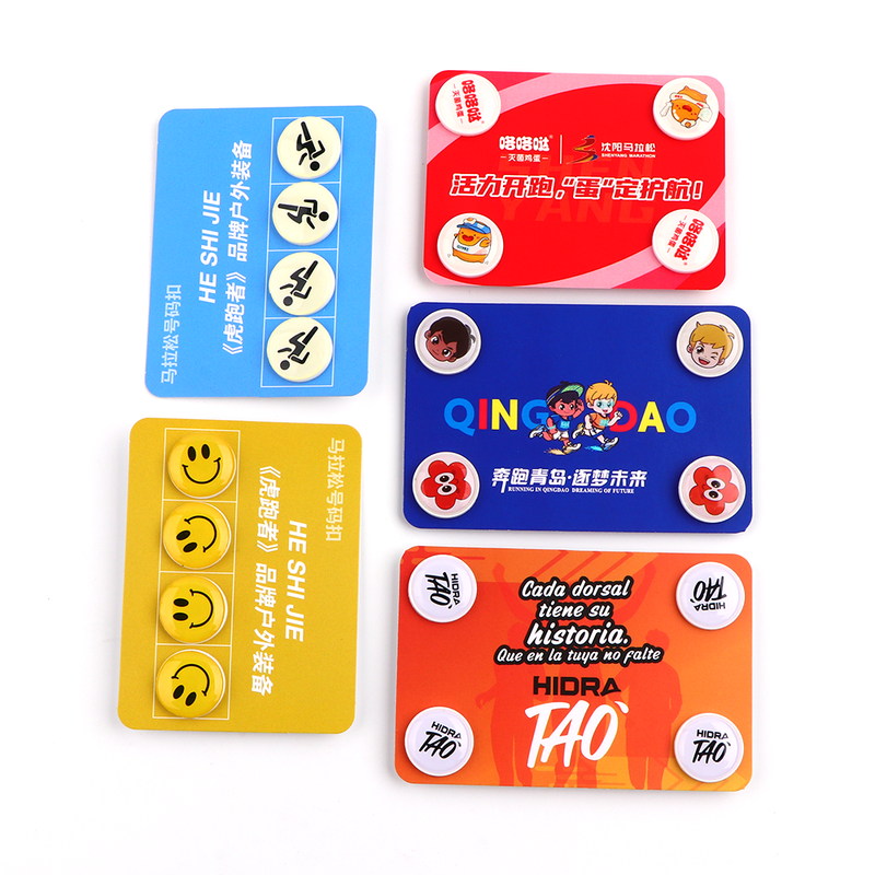 Running Number Bib Clip Reusable Snap