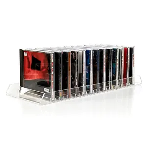 Factory Clear Acrylic Storage Bins Container for DVD/CD Books Video Game Cases Countertop Kitchen Bathroom Cabinet
