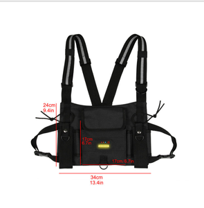 Chaleco de seguridad inalámbrico con walkie-talkie y luz de advertencia, con tira reflectante, venta al por mayor de fábrica - Product Image 1