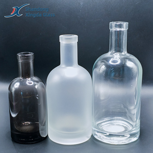 Nhà máy cao Flint 100ml 200ml 375ml 500ml 750ml rượu Gin Vodka Whisky rượu tinh thần tùy chỉnh rỗng chai thủy tinh với nút chai - Product Image 3